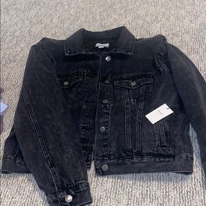 Black denim jacket